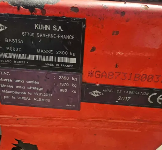Zgrabiarka dwukaruzelowa KUHN 8731 - Prasa - foto 6